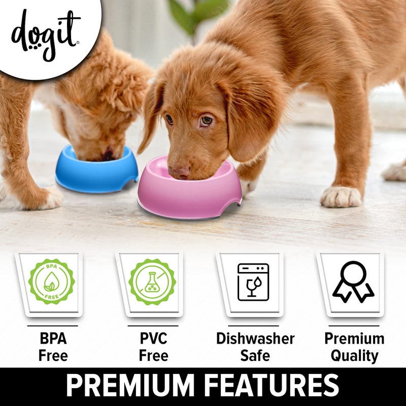 Dogit Go Slow Anti-Gulping Dog Dish, Slow Feeding Dog Bowl Suitable for Wet or Dry Food, Small, Pink - Image 5